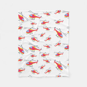 Couverture Polaire Hélicoptère volant mignon
