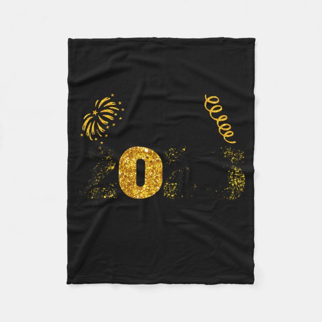 Couverture Polaire Hello 2026 Happy New Year Countdown Party Family M (Devant)