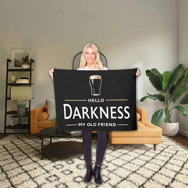 Couverture Polaire Hello Darkness My Old Friend Funny St Patricks Day (Créateur téléchargé)
