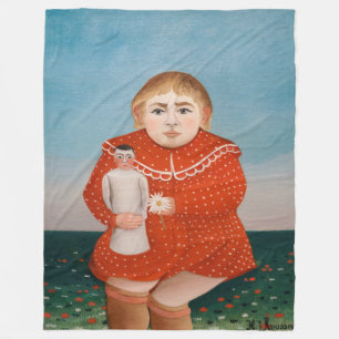 Couverture Polaire Henri Rousseau - Enfant à la poupée