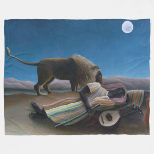 Couverture Polaire Henri Rousseau - La Bohémienne endormie
