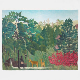 Couverture Polaire Henri Rousseau - La cascade
