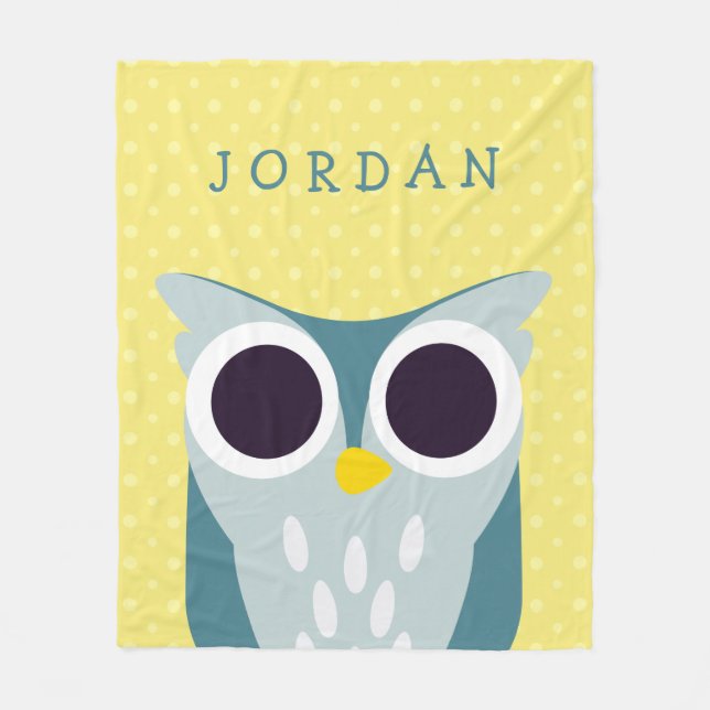 Couverture Polaire Henry le hibou (Devant)