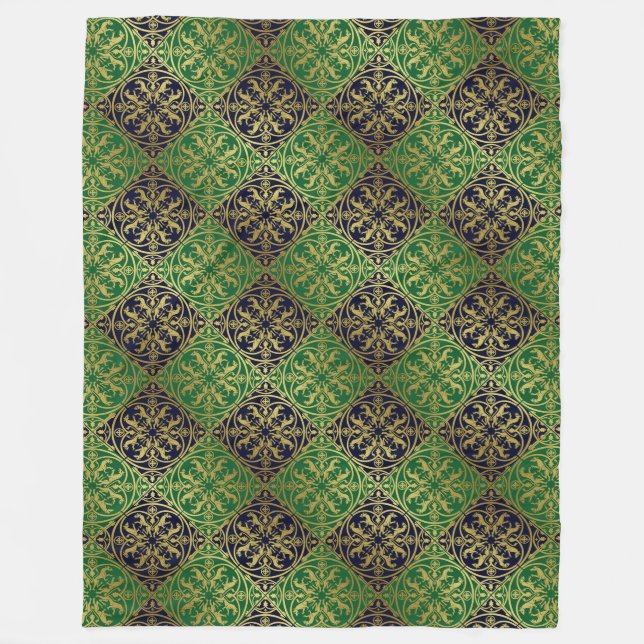 Couverture Polaire Herald de la Renaissance médiévale Lion Leopard Me (Devant)