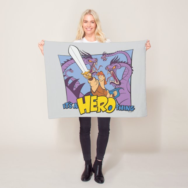 Couverture Polaire Hercules vs Hydra - It's a HERO Thing Fleece Blank (En situation)
