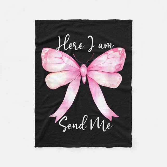 Couverture Polaire Here I Am Send Me Women Lord Send Me Christian Nk  (Devant)