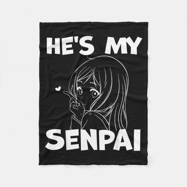 Couverture Polaire He's My Senpai Funny Anime Matching Couple Girlfri (Devant)