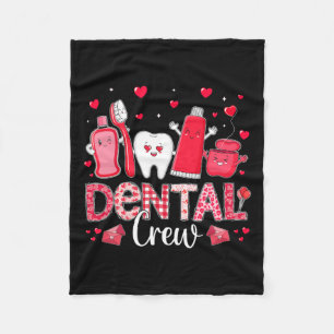 Couverture Polaire Heureuse Sainte-Valentin Dental Crew Love Dental A