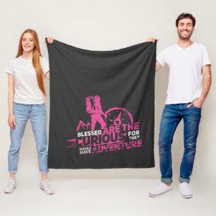 Couverture Polaire Heureux Sont Les Curieux Nouveautés De La Randonné