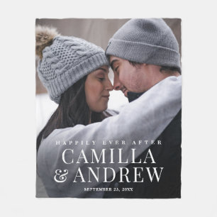 Couverture Polaire Heureux toujours après la photo Mariage