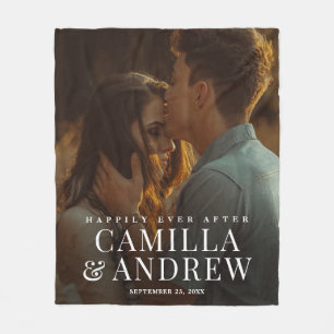 Couverture Polaire Heureux toujours après la photo Mariage