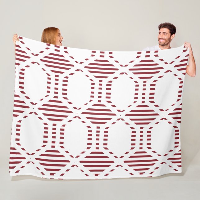 Couverture Polaire Hexagone de Lined (En situation)