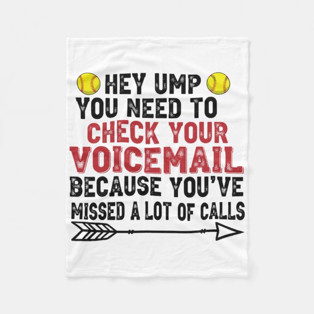 Couverture Polaire Héy Ump Vous Devez Vérifier Votre Messagerie Vocal (Devant)