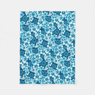 Couverture Polaire hibiscus floral surf