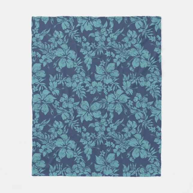 Couverture Polaire Hibiscus Pareau Hawaiian Floral Aloha Chemise Impr (Devant)