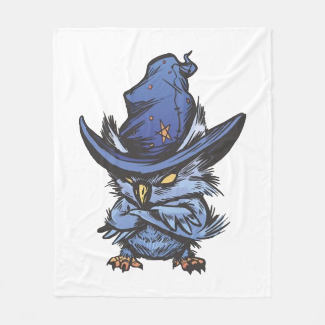 Couverture Polaire hibou d'Halloween  (Devant)