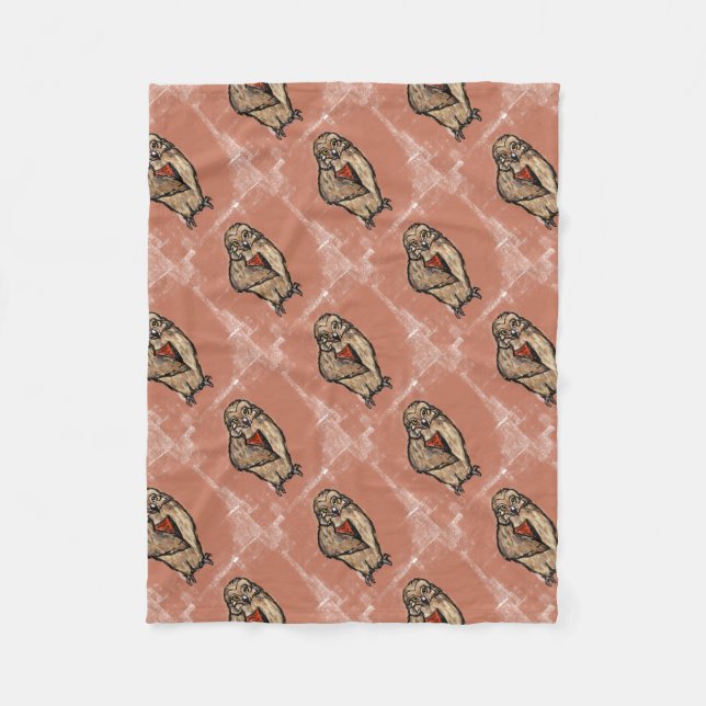 Couverture Polaire Hibou sage (Devant)