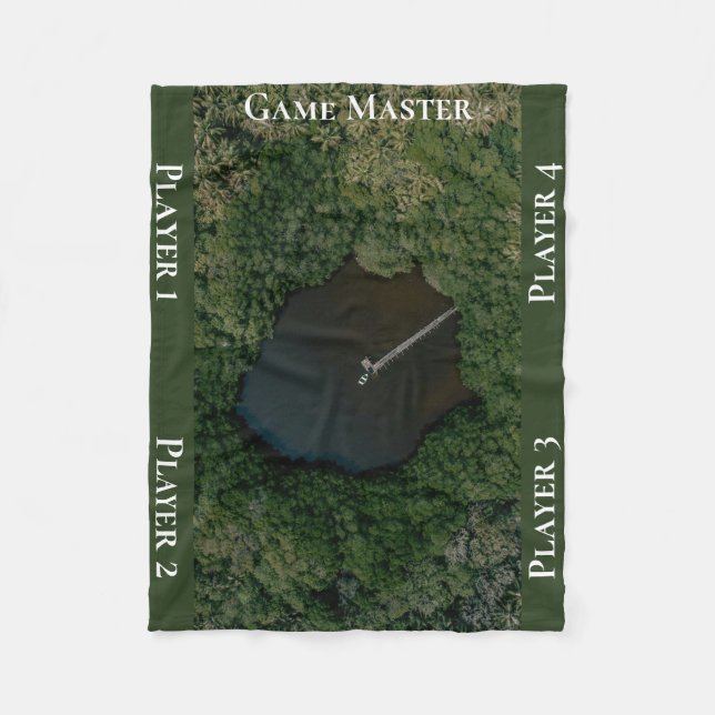 Couverture Polaire Hidden Woodland Lake Tabletop Gaming Map TTRPG (Devant)