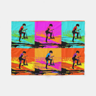 Couverture Polaire High Flying Scooter Tricks - Stunt Scooter Rider