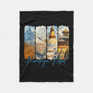 Couverture Polaire Himalaya Népal Voyage Voyageau Souvenir