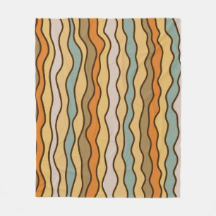 Couverture Polaire Hippie Trippie Super bande verticale les années 70