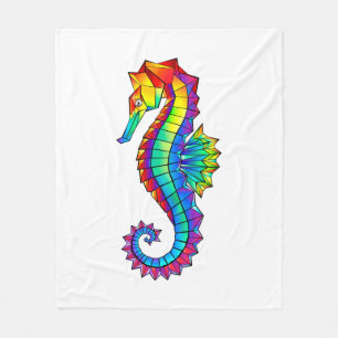Couverture Polaire Hippocampe polygonal arc-en-ciel
