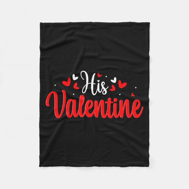 Couverture Polaire His Valentine Romantic Matching Couples Heart  (Devant)