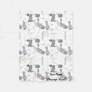 Couverture Polaire Histoires d'aquarelle florale, lunaire, crèche
