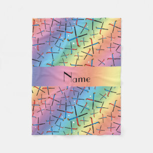 Couverture Polaire Hockey nommé personnalisé de gisement
