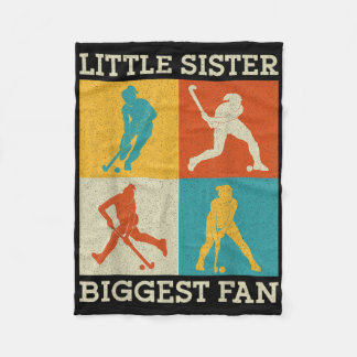 Couverture Polaire Hockey sur gazon Petite sœur plus grand fan