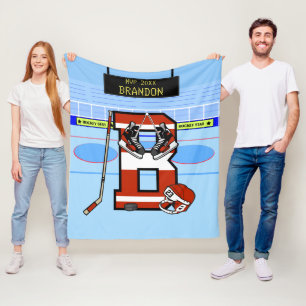 Couverture Polaire Hockey sur glace B personnalisé