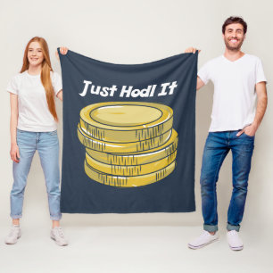 Couverture Polaire HODL It Cryptomonnaie Gag Polo