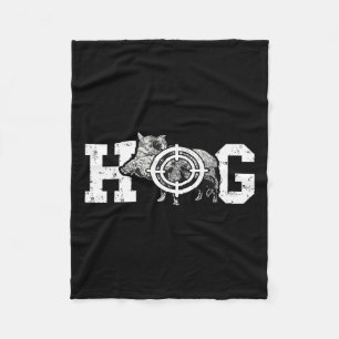 Couverture Polaire Hog Boar Wild Hog Hunting Wild Boar Pigs Wild Hog