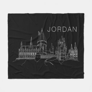 Couverture Polaire HOGWARTS™ CASTLE Outline