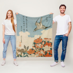 Couverture Polaire Hokusai - Un cacao et des Azaleas