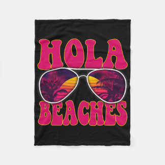 Couverture Polaire Hola Beaches Shirt Funny Beach Vacances été