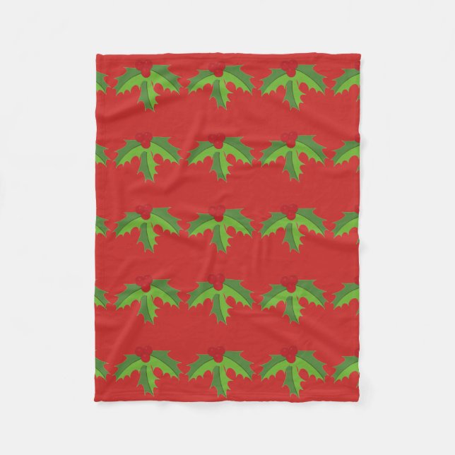 Couverture Polaire Holly Berries (Devant)