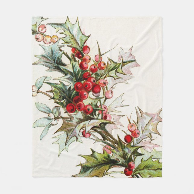 Couverture Polaire HollyBerries 004 (Devant)