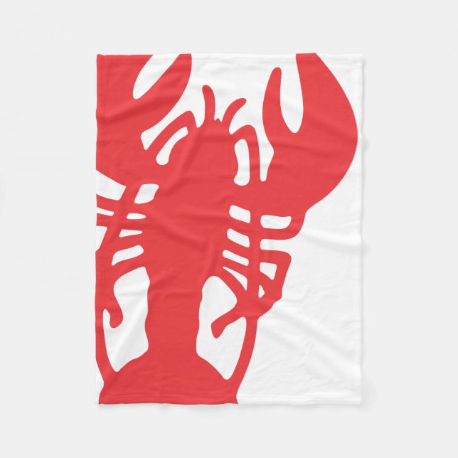 Couverture Polaire Homard rouge (Devant)