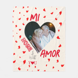 Couverture Polaire Home Is With You Fleece Blanket Cadeau