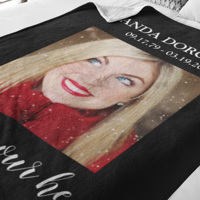 Couverture Polaire Hommage commémoratif aux photos noires (Créateur téléchargé)