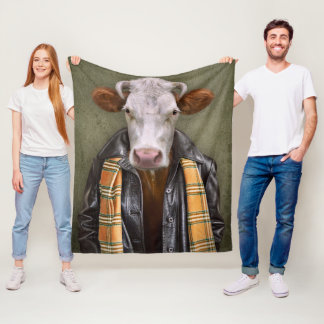 Couverture Polaire Homme de vache