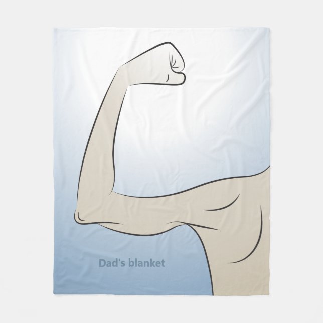 Couverture Polaire Homme le Plus Fort que je Connaisse (Devant)