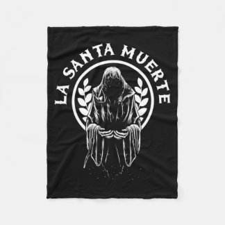 Couverture Polaire Homme Santa Muerte Mexique Calavera Squelette Crân