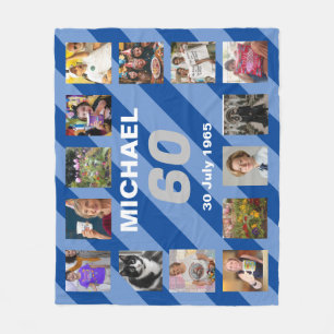 Couverture Polaire Hommes 60e anniversaire 60 ans soixantième cadeau