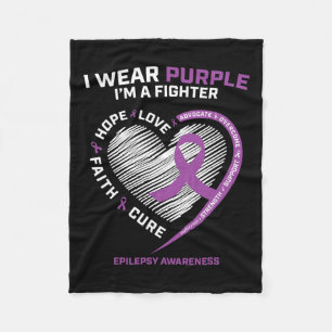 Couverture Polaire Hommes Femmes Enfants Je Porte Le Violet Je Suis U
