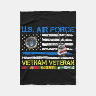 Couverture Polaire Hommes U.s Air Force Vietnam Vétérinaire, Usaf Vét