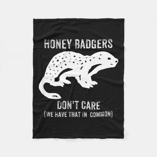 Couverture Polaire Honey Badgers Don't Care S  (Devant)