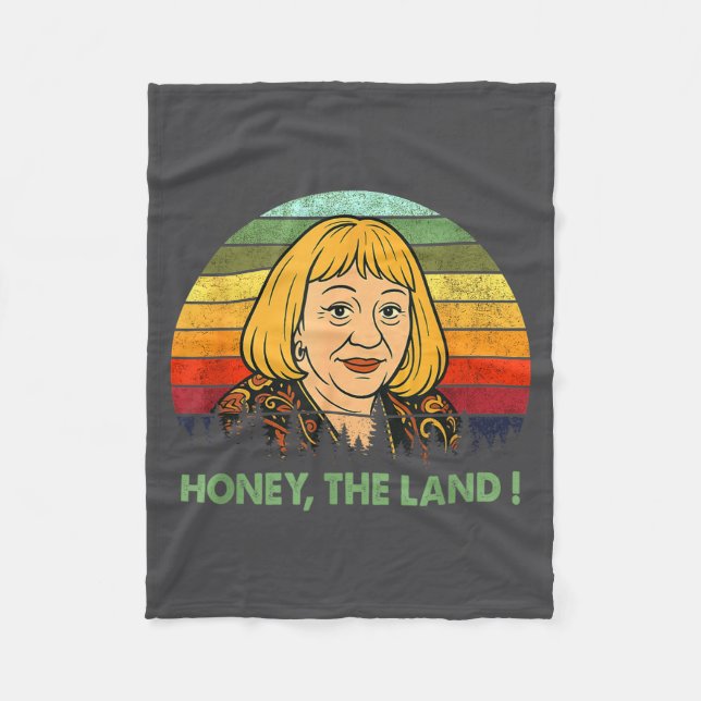 Couverture Polaire Honey The Land Meme Funny Psychic Quote  (Devant)