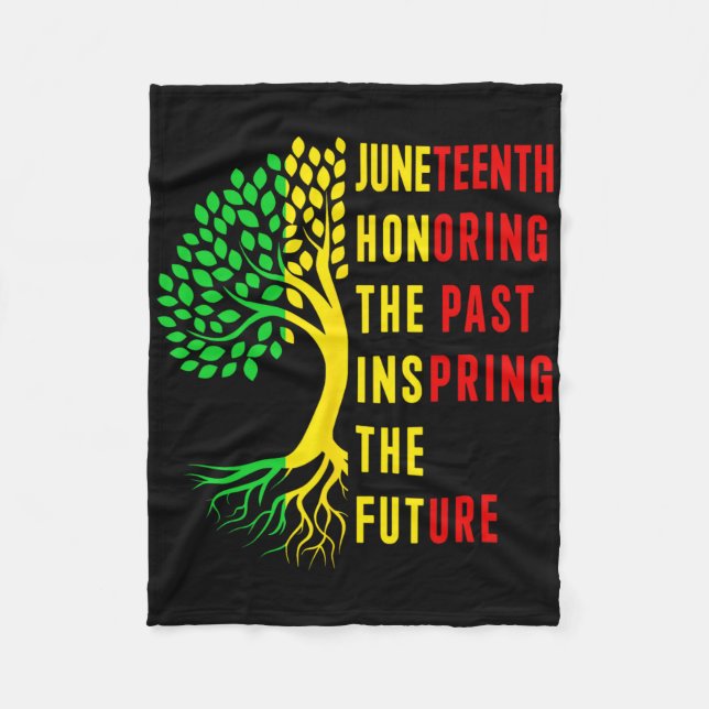 Couverture Polaire Honorer le passé inspirer l'avenir Juneteenth  (Devant)